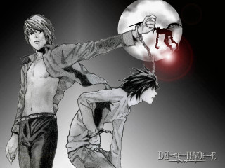 Moonlight chained manga gothic boys - a moon in the background free wallpaper