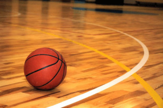 Basketball court yellow line deep - free sports wallpaper