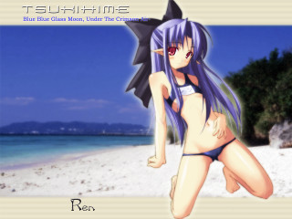 Girl bikini beach blue sky - a black umbrella free wallpaper