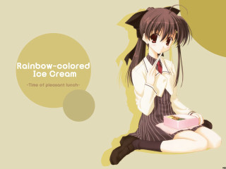 Ayako rokkaku girl icecream school - full color free wallpaper