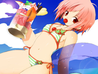 Ayako bikini soda juice cherry - a can of soda free wallpaper