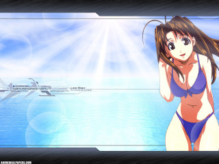 Woman bikini ocean plane sunshine - a blue ocean free wallpaper