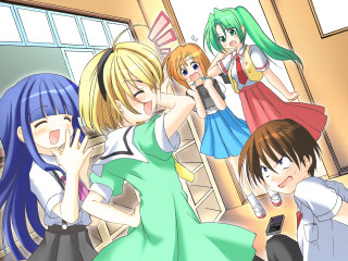 Anime girls room windows door - a room free wallpaper for desktop