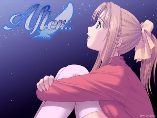 Girl ponytail dark night fireworks - a ponytail free wallpaper