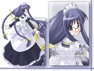 Girl glasses bluehair braid manga - long hair and glasses free wallpaper