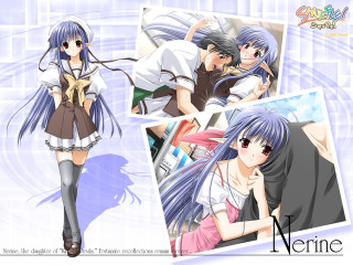 Anime couple portrait bluehair blush - a picture together free wallpaper for desktop