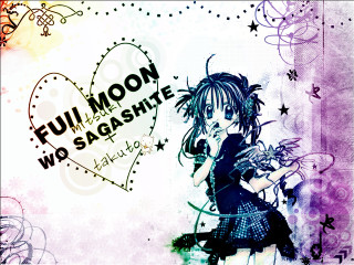Full moon girl black dress - awataguchi takamitsu free wallpaper