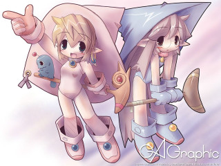 Anime elf fairy girls umbrella - manga and anime 1 9 9 9 free wallpaper