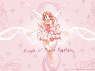 Angel girl pink stars white - a white angel free wallpaper for desktop