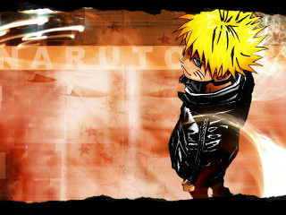 Yellow haired naruto style male - anime style free wallpaper