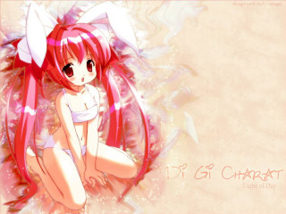 Redhair girl white dress sitting - chang daichien free wallpaper for desktop
