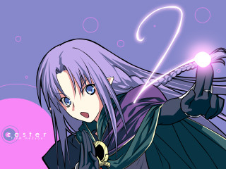 Anime purple hair blue eyes 3 - a purple hair free wallpaper