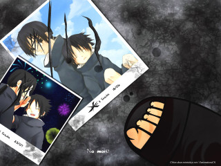 Anime couple sword holding night - text free wallpaper for desktop