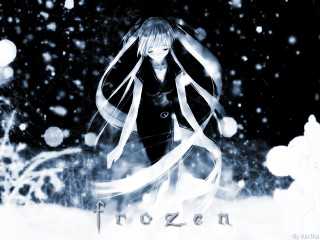 Black dress snow christmas moon - a ribbon free wallpaper