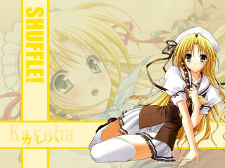 Anime girl blonde hair school 3 - cheng shifa free wallpaper