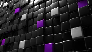 Large wall purple black squares - square free wallpaper for desktop