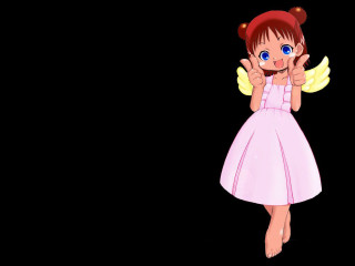 Little girl pink dress angel - a little girl free wallpaper for desktop