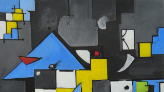 Blue painting artwork abstract colorful - abstract design free wallpaper