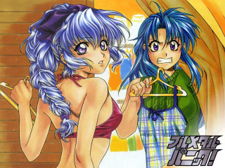 Anime couple mirror clock bluehair - a mirror free wallpaper for desktop