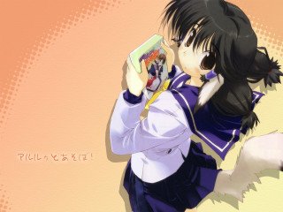 Girl uniform book phone animal - a girl in a school uniform holding free wallpaper