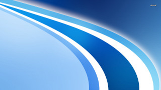 Blue white background curved design 5 - typographic free wallpaper for desktop