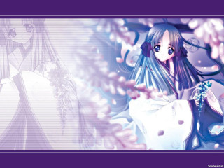 Anime girl long hair white 3 - manga and anime 1 9 9 9 free wallpaper