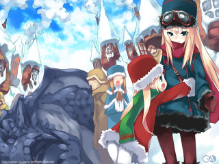 Christmas santa girl man snowman - a snowman free wallpaper