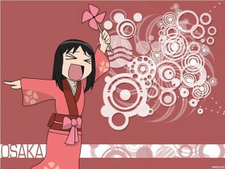 Pink kimono woman flower kawaii - circle free wallpaper
