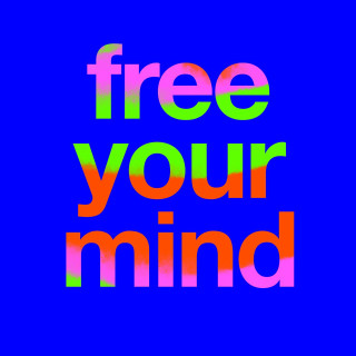 Free your mind multicolored letters - letter free wallpaper for tablet
