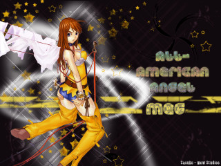 Girl sword yellow outfit stars - a yellow outfit free wallpaper
