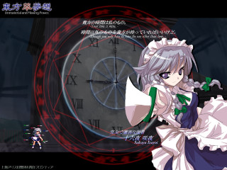 Anime girl clock tower magic - a anime character holding free wallpaper