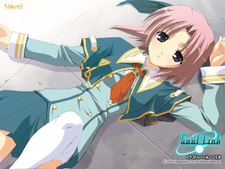 Aguri uchida pink hair blue - a blue uniform free wallpaper