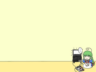 Cartoon girl sitting floor cellphone - asaf hanuka free wallpaper