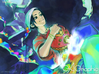 Woman holding ball manga art - eiichiro oda free wallpaper for desktop