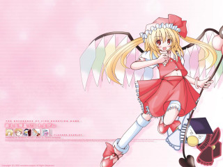 Blonde girl red dress wand - a pink hat free wallpaper