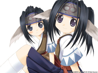 Anime twins longhair backpack dogears - a backpack free wallpaper