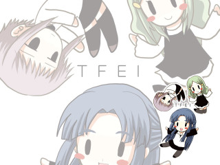 Anime group black hair demon - lineart free wallpaper for desktop