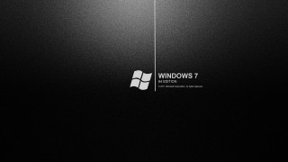 Black background windows7 logo bottom - a window 7 logo free wallpaper