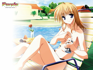 Woman bench pool bottle beach - a bench next free wallpaper