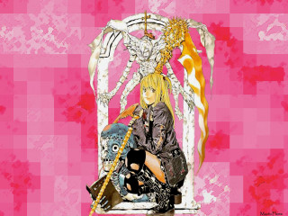 Woman sitting sword demon pink - her hand and a demon free wallpaper for desktop