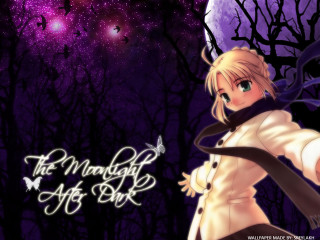 Girl white coat knife purple - a knife in front free wallpaper