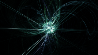 Green blue swirl fractals fireworks - a green center free wallpaper for desktop