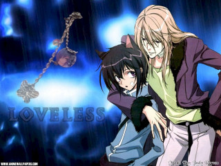 Rainy anime boys foxears fur - the other holding free wallpaper