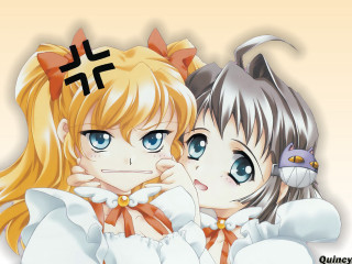 Blonde anime girls cat ears - a cat ear free wallpaper for desktop