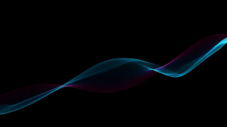 Blue red wave black background - a white line free wallpaper for desktop