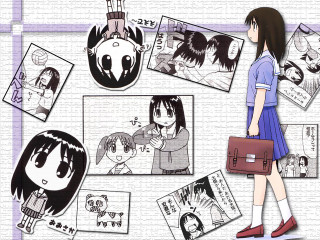 Girl briefcase anime wall blue - manga and anime 1 9 9 9 free wallpaper
