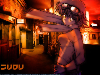 Woman hat scarf hallway redlight - a red light in the background free wallpaper