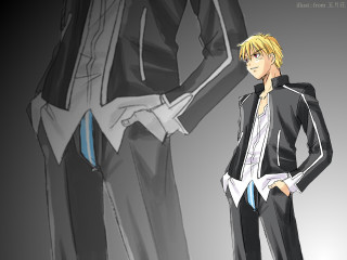 Cedric seaut anime remodernism male - a black suit free wallpaper