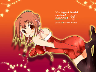 Girl red dress starry christmas - a red dress free wallpaper for desktop