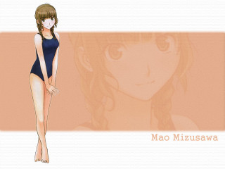 Girl swimsuit smile brownhair braided - official art free wallpaper for desktop